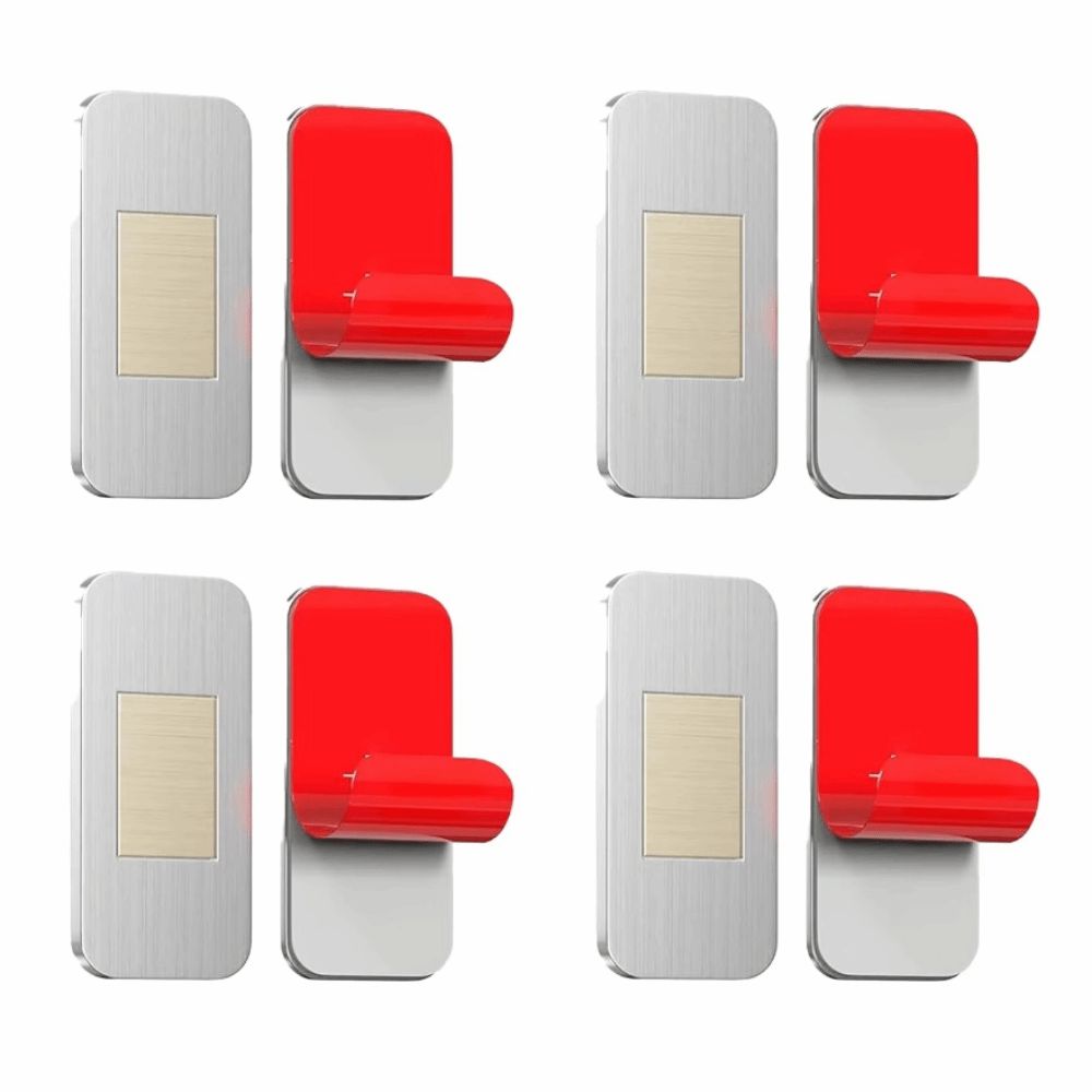 Set da 4 Chiusura Magnetica Ultra-Sottile per Cassetti con Adesivo, Chiusura Magnetica per Armadietti, Bagno