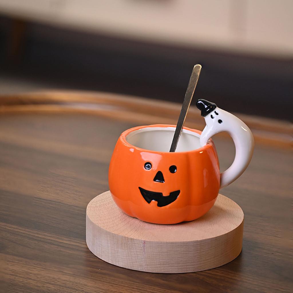 Halloween Mug Pumpkin Mug Theme Party Gift Ceramic Mug Fun Mug Gift Suitable For Children Women Men