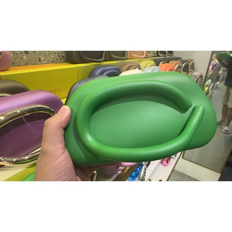 Trendy Classic Round Box Clutch Bag Dinner Bag Acrylic Bag Retro Metal Handle Shoulder Crossbody