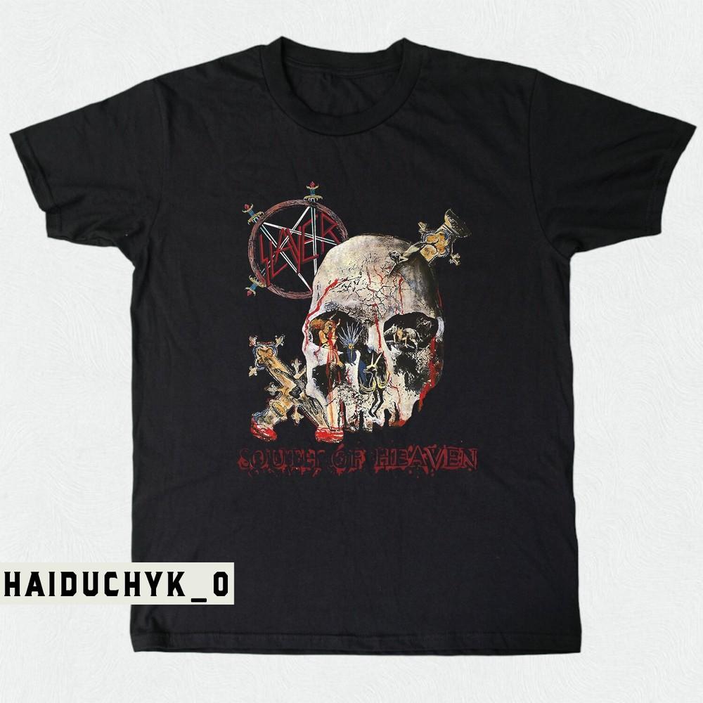 1990 Slayer South Of Heaven Unisex Black T-shirt Size S-5XL Unisex T-Shirt XXXXL