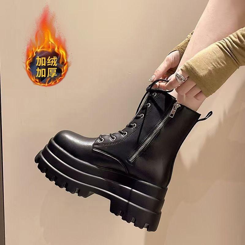Comic Show Erhöhungsschuhe Cosplay Zweidimensionale Herren- und Damen-Martin-Stiefel Coser Universal Hohe Stiefel Schwarze Lederstiefel