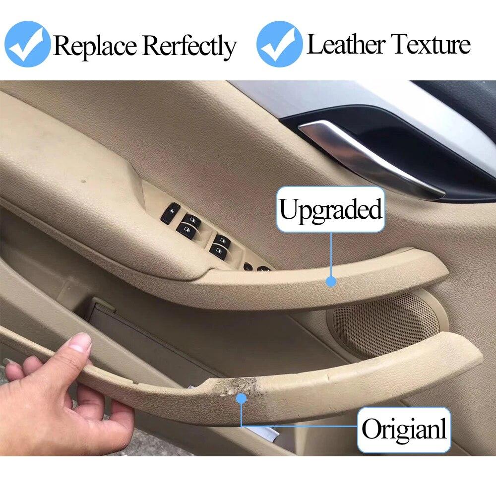 Car Black Beige Silver Carbon Left Right Inner Door Handle Cover Pull Outer Panel Trim Replacement For BMW X1 E84 2010-2016