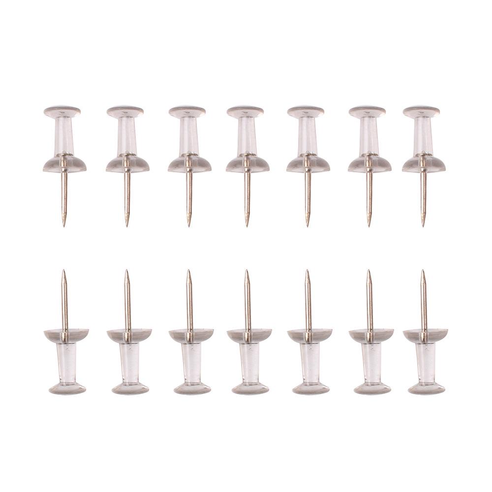 In  s Transparent Push Pins Thumb Thumbtack Board Pins Drawing Photo Wall Studs Office School Supplies