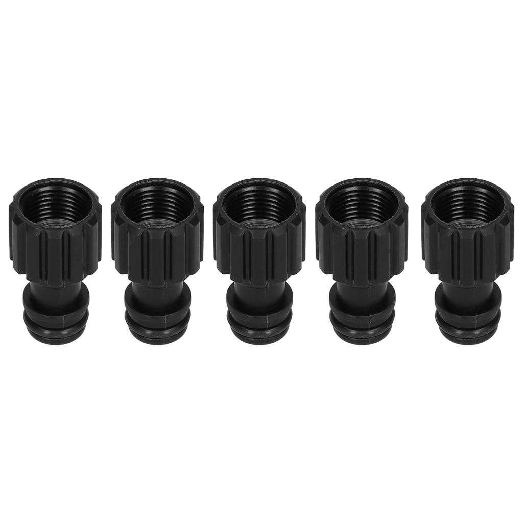 5 PIÈCES Raccord Mamelon Filetage Femelle G3/8 Connecteur Rapide Robinet en Plastique Eau Irrigation Jardin