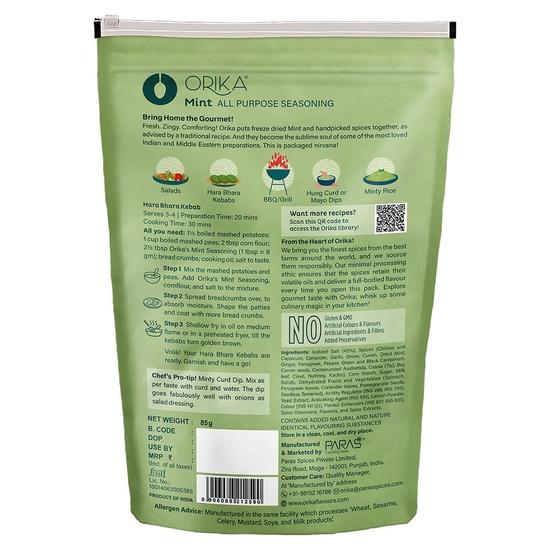 Orika Mint Powder All Purpose Seasoning, 85g (Pack of 3) | Natural Dry Mint Pudina Powder | No Artificial Flavours and Colours