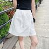 Quick Drying Sports Shorts for Women's Summer Casual Shorts with Elastic Waistband and Front Slit Design, Work Pants Skirt