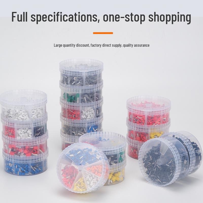 Tubular Wiring Terminal Crimper with Storage Box for Quick Cold-Pressed Wire Terminals