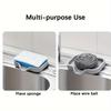 1pc Silicone Soap Dish with Automatic Drainage Tray for Kitchen Bathroom Sink Multi-purpose Dry Mat, Non-slip Sponge Rack, Soap Saver Mat