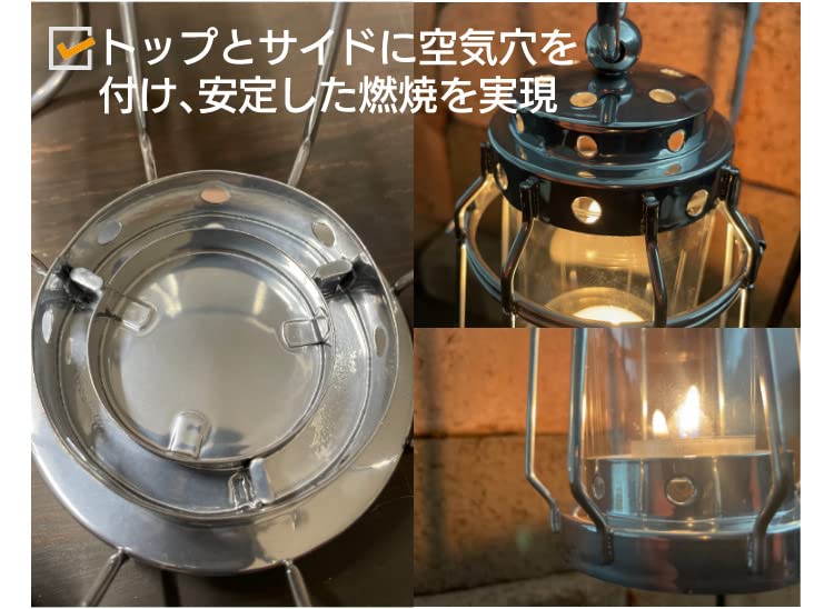 Tulum Mini Silver Lantern with 6 Coffee Warmer Candles (J8030030SI + B77980010)
