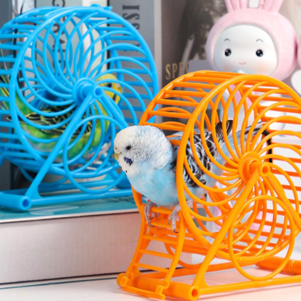 Exercise Wheels Bird Treadmills for Budgerigars Training with Large Entrance for Cage Birds Training Toy Wheels