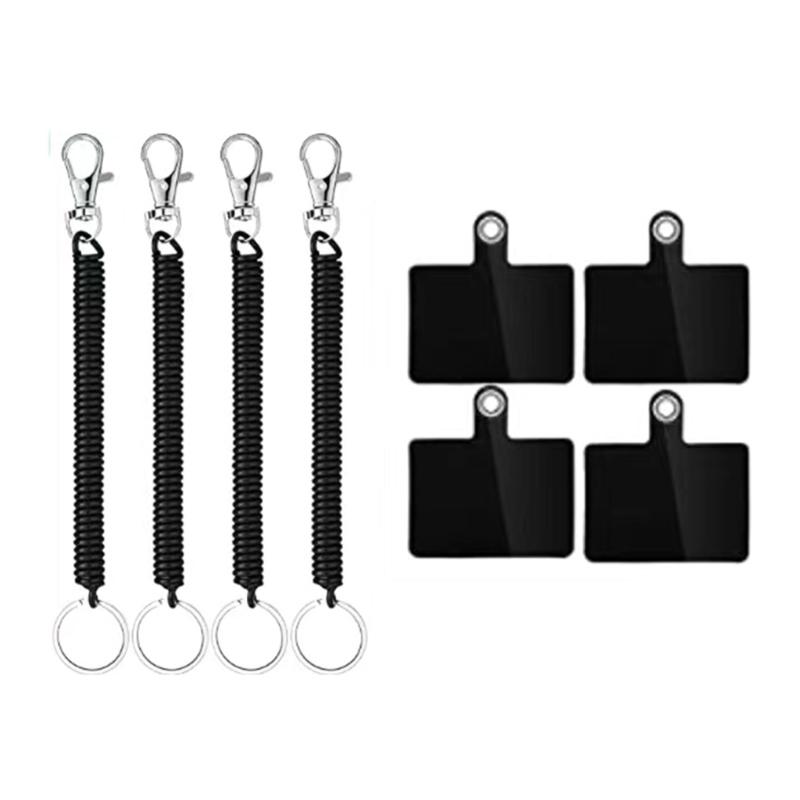 

Phone Lanyard Tether for Women Men Retractable Anti Lost Tether with Patches Universal for Most Cellphone Stretchy Strap 1