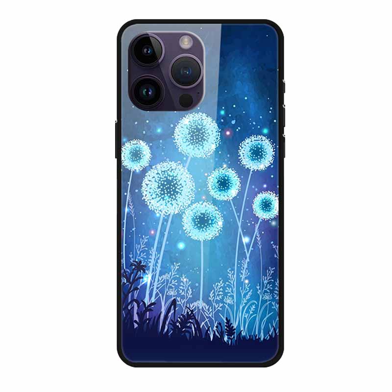 Glass Back Cover For iphone 16 Pro Max Phone Case 16Pro Max Hard Tempered Glass Case For iphone 15 Pro Max Case Soft TPU Bumper
