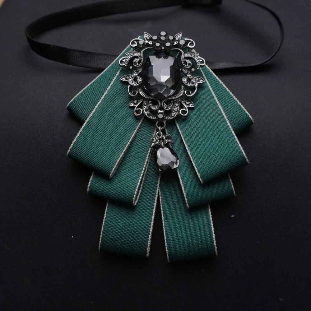 Broschenzubehör Polyester Krawatte Kristallstoff Krawatte Diamant Korsagenstift Damen Accessoires