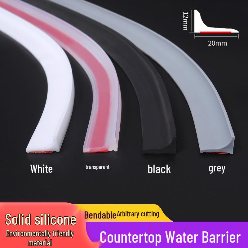 Vattentät silikonremsa för tätning av bänkskivskanter och hörn
