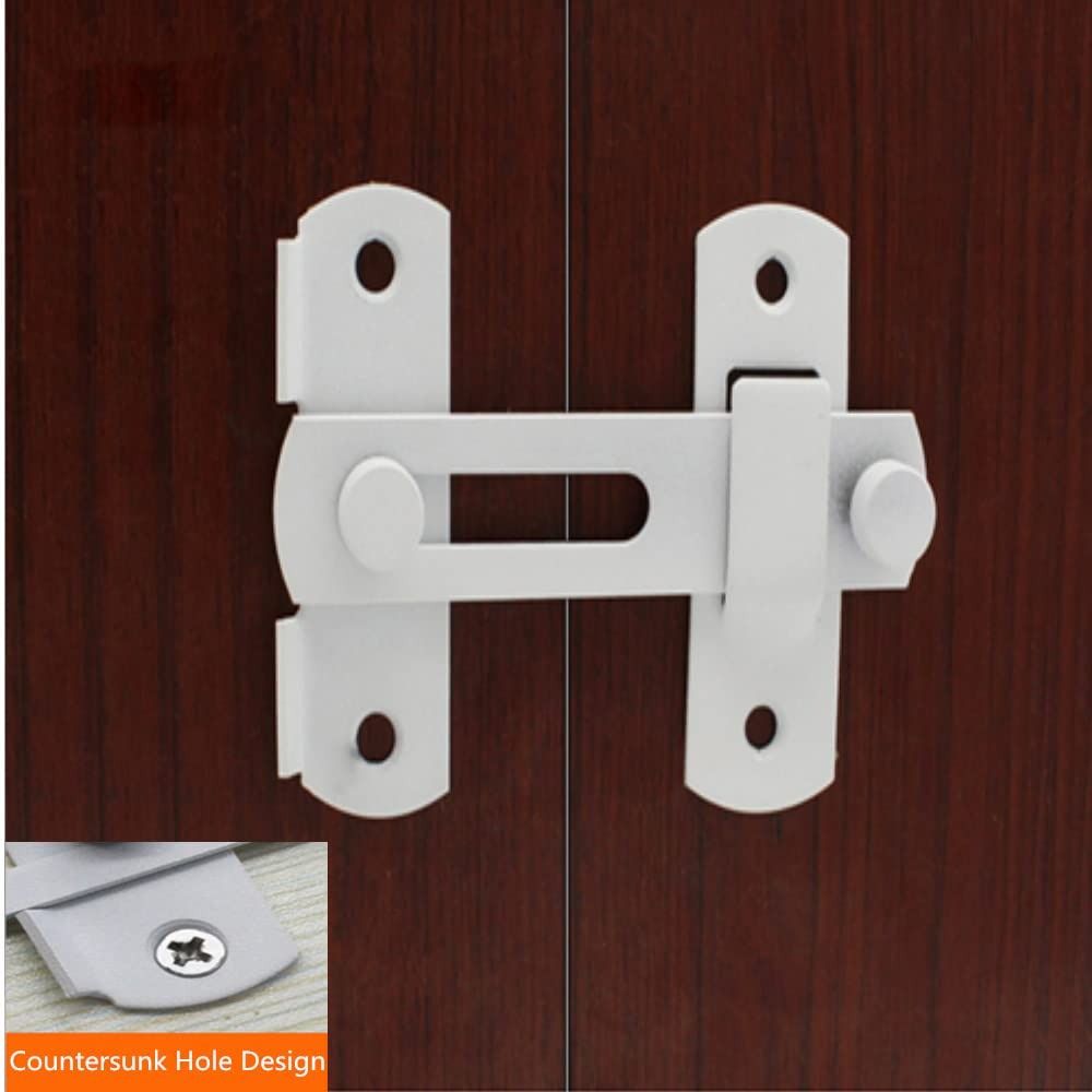Stainless Steel Door Latch 4 Inch Hasp Bending Lock Universal Locking Latch  Barn Door
