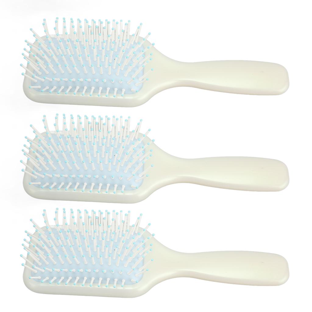 3pcs Paddle Hairbrush Silicone Hairdressing Massager Portable Detangling Paddle Brush for Women