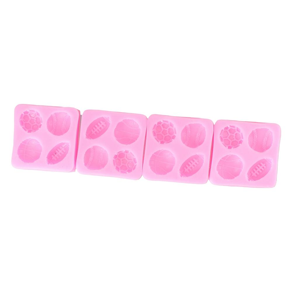Rugby Basketball Bakeware Fondant Candle Fondant Mold Cake Decoration Baking Tool Chocolate Making