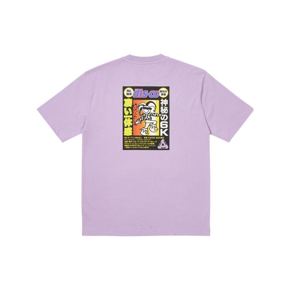 Palace Derek Garage T-Shirt Light Purple Unisex Tops P25TS190