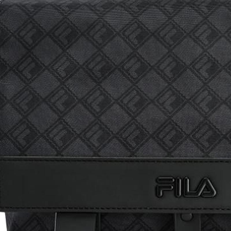 New FILA Fabric Messenger Bag, Crossbody Bag, Shoulder Bag Mini Men's Black F13M518110FBK