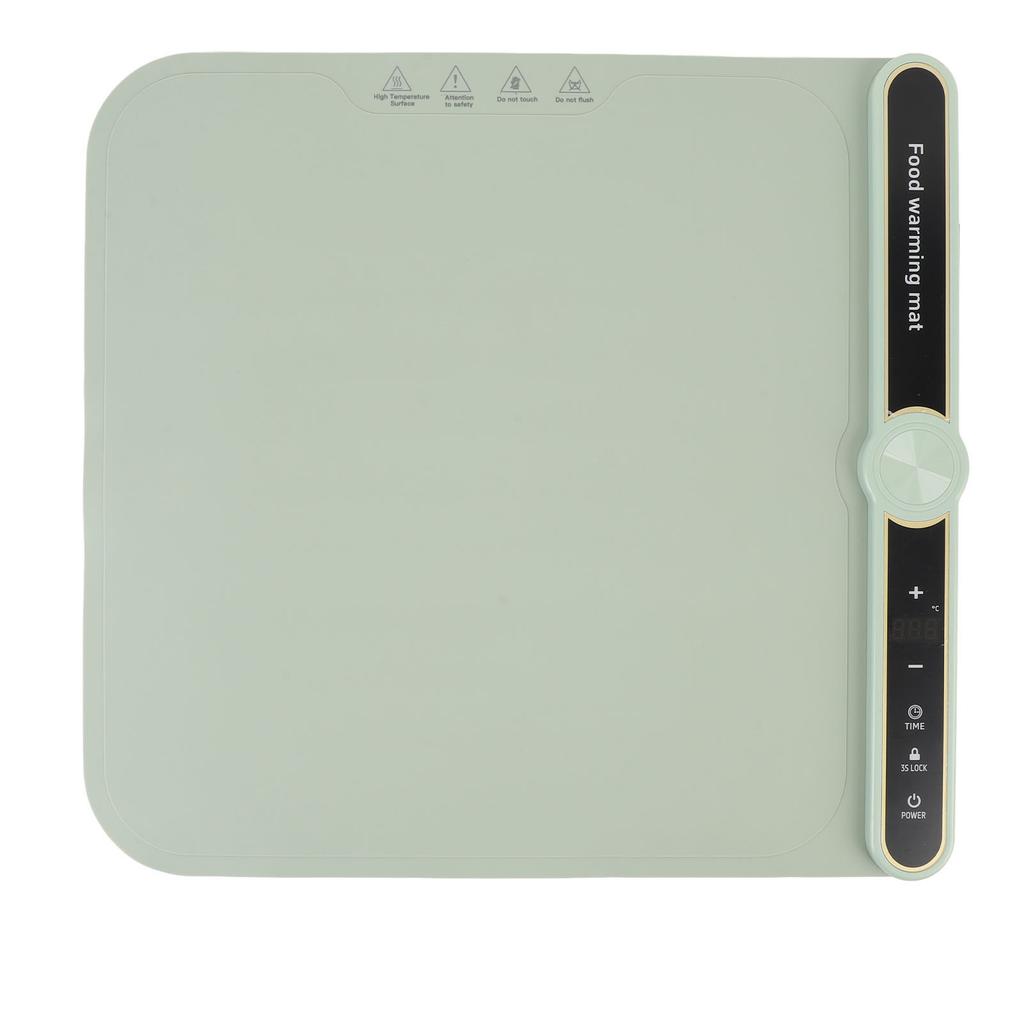 Warming Mat for Food 360W Full Surface Heat In 8s 9 Temperature Settings 6 Hours Time Child Lock Sil