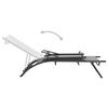 VidaXL Sun Loungers 2 Pcs Textilene and Steel