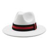 Ji Nan Ladies Black Wool Jazz Hat Big Eaves Hat Flat Edge Top Hat Czy-054