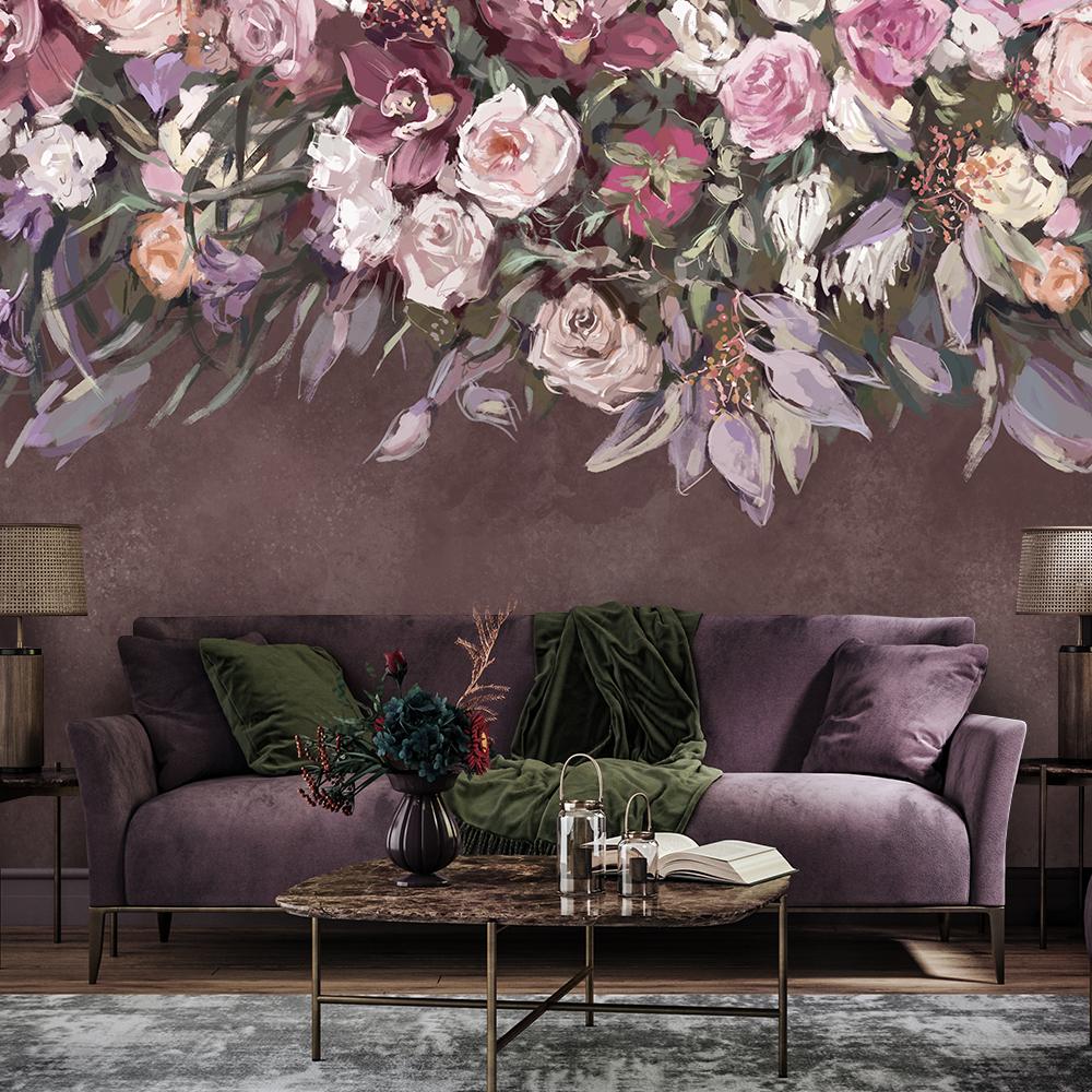 Wallpaper Flowers overgrowth