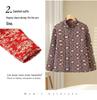 Mom's Floral Long-Sleeve Cotton Jacket for Middle-Aged and Elderly Women