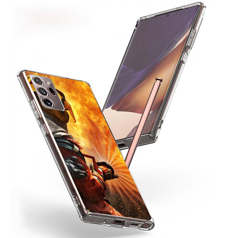 Firemen Hero Flame Phnoe Case for Samsung Galaxy S26 S25 Edge S23 S24 Ultra S22 Plus S21 S20 FE Unique Cover Soft Coque Galaxy S