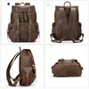 Retro Genuine Leather Multi-functional Outdoor Men's Travel Backpack