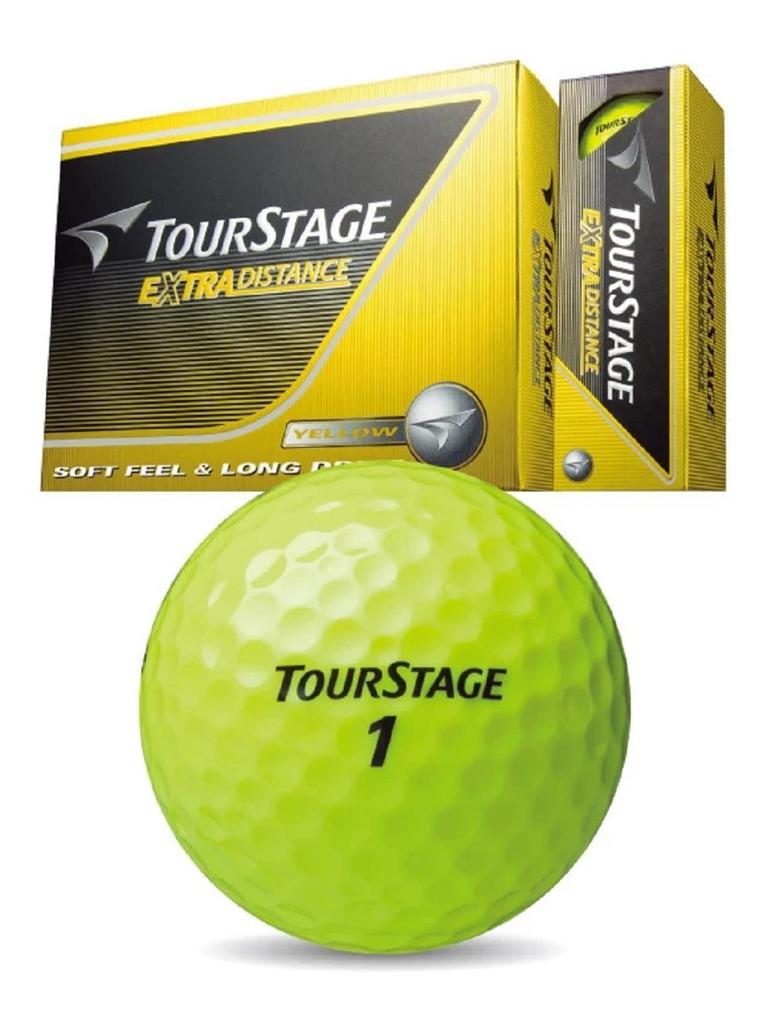 Bridgestone Tour Stage Extra Distance Yellow Golf 2 Dozen Set Balls, (24 Balls)