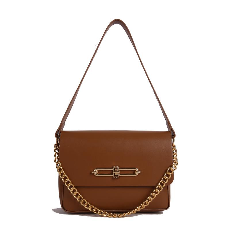 2025 summer new high-value exquisite small bag fashion lock small square bag classic shoulder messenger bag women