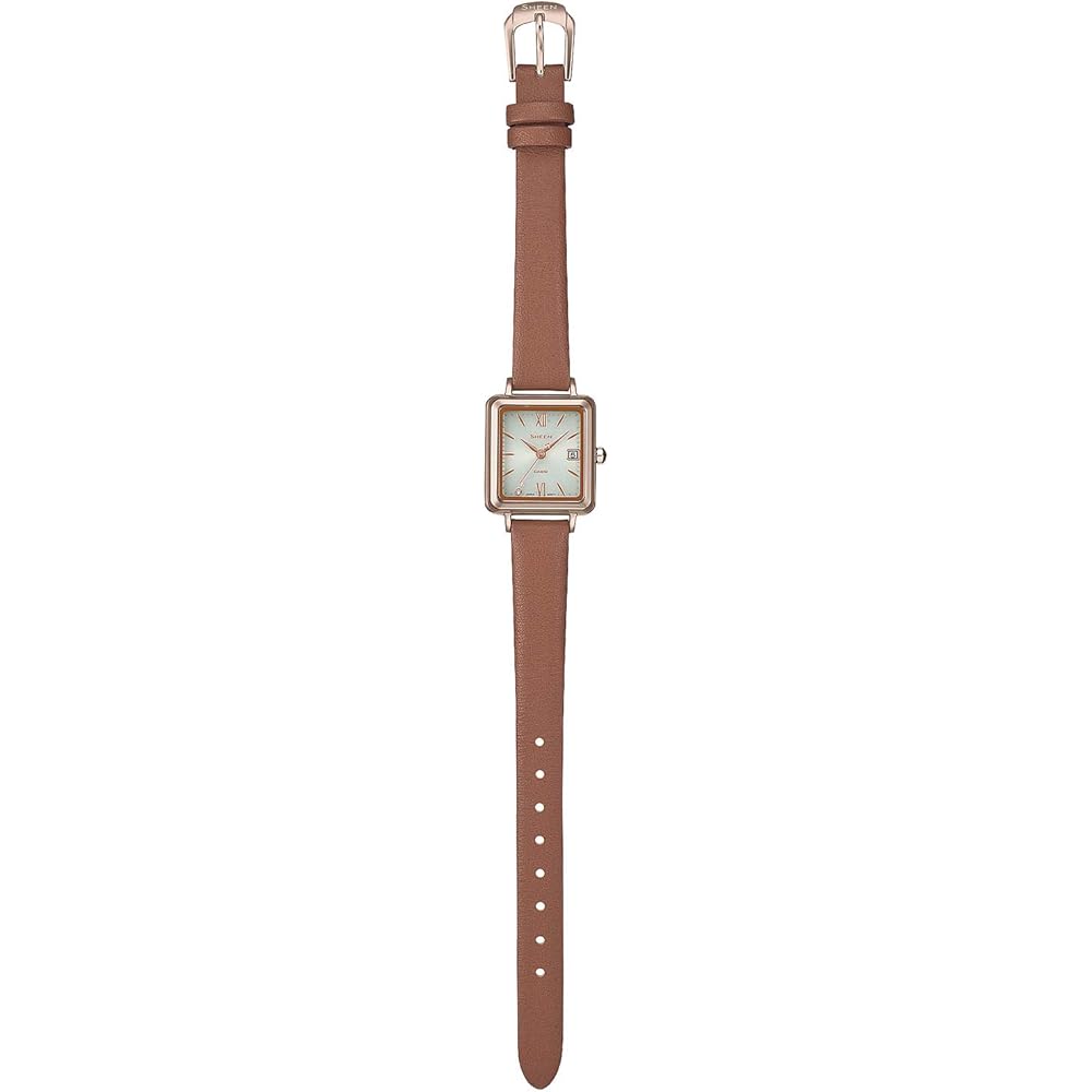Casio SHS-D400CGL-7AJF Solar Watch Brown Women's Stylish Design
