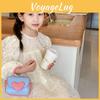 Korean Inspired Cute Heart Design Mini Crossbody Bag For Kids In Chic Colors