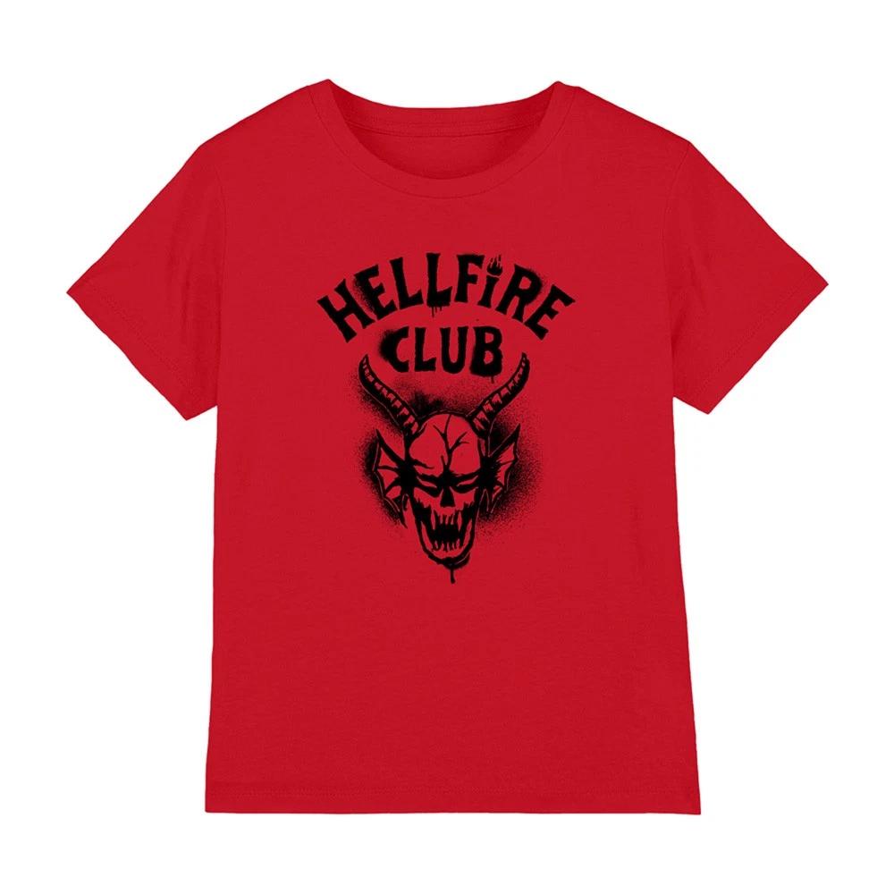 

Stranger Things Hellfire Spray Logo Kids T-shirt 7-13 Years, Red 160