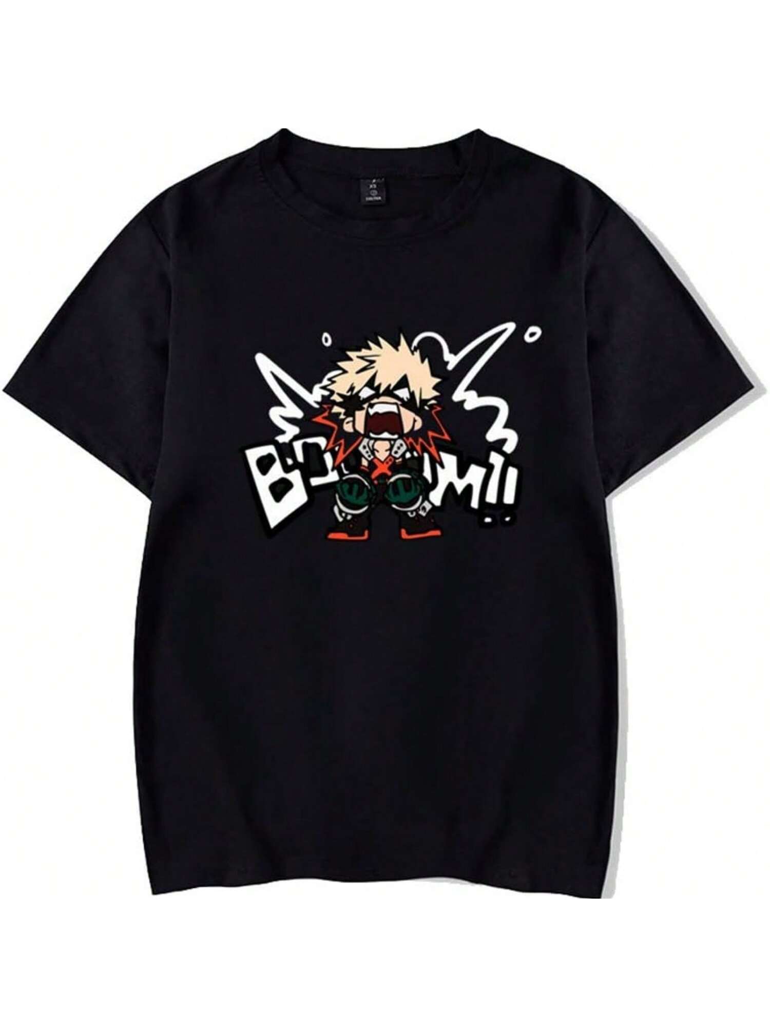 

RONGJUN Unisex MHA T-Shirt Bakugou Katsuki Plus Ultra Graphic Tee Shirt XXXXXL чорний