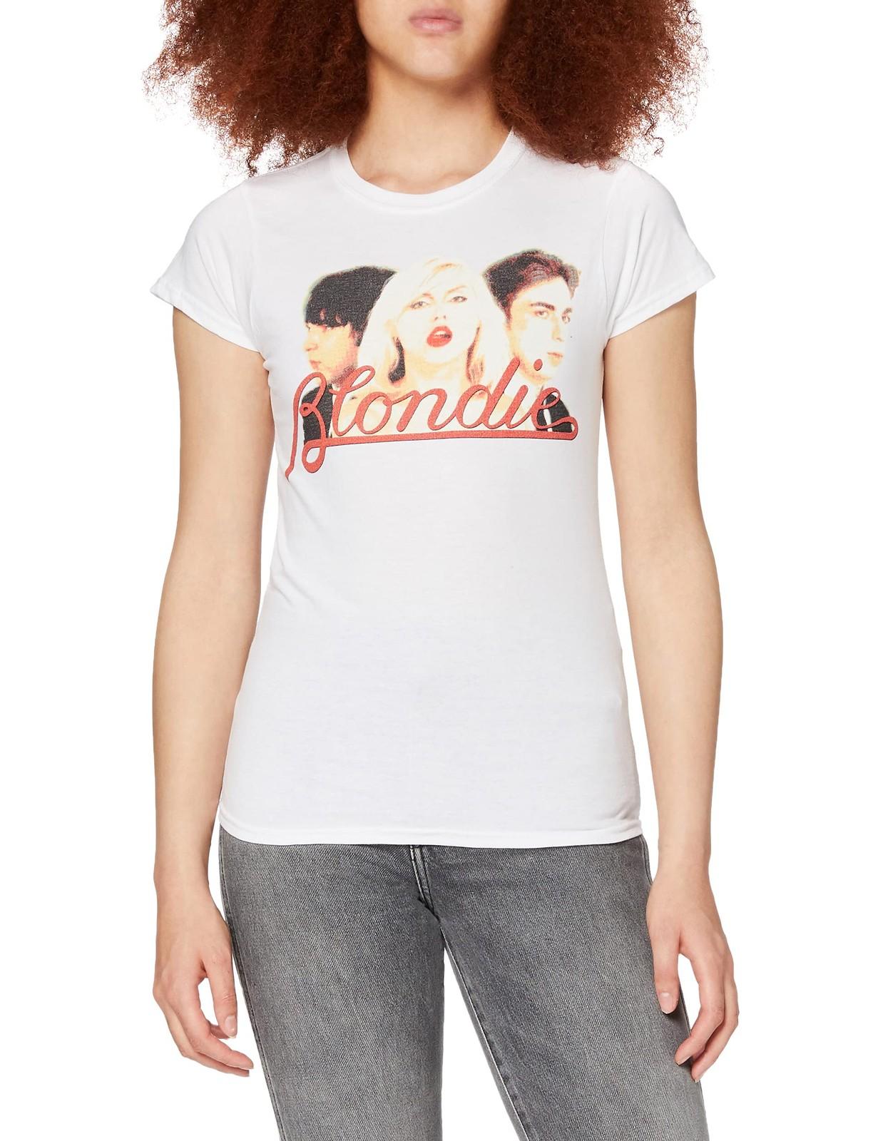 Rockoff Trade Women s P Lines Halftone T-Shirt S White XXL