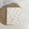 Cartoon Print Double Layer Crinkle Muslin Baby Swaddle Blanket