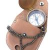Antique Brass Compass Nautical Maritime Pocket Compass With Leather Case Gift 2"