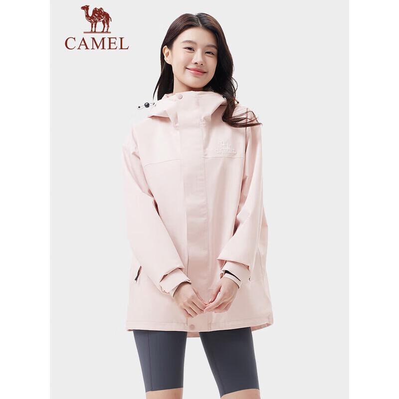 Camel Unisex Outdoor Color-block Hard Shell Jacket