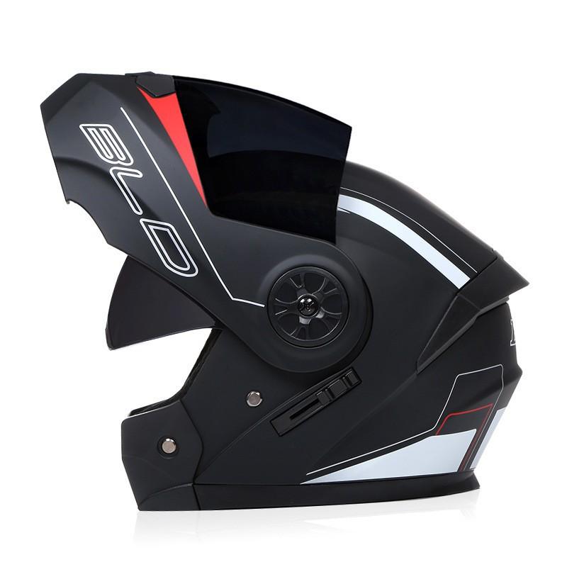 BLD Factory-direct Electric Motorcycle Helmets With Dual Lenses Removable Detachable Cycling Men Women