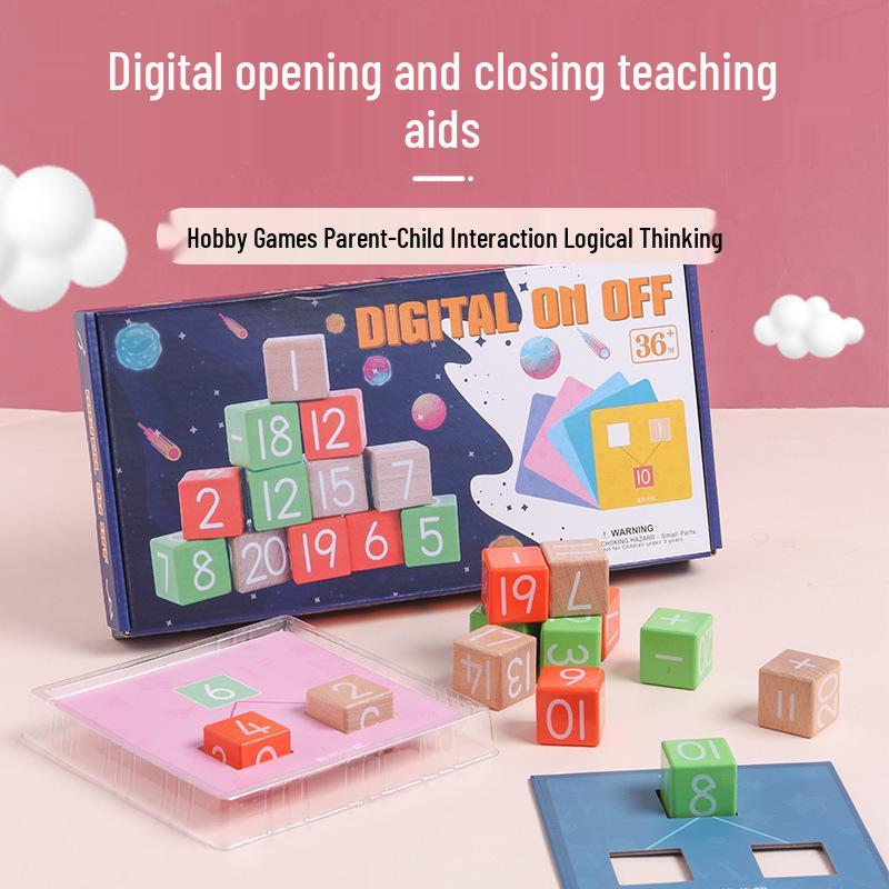 Primary School Teaching Aids: Digital Separation & Combination, Logical Thinking & Basic Math Training, Cognitive & Early Childhood Education 32.5*16*3.5CM