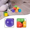6 Pieces Rainbow Wooden Balls Color Sorting Matching Games Counting Toys Learning Materials for Boys
