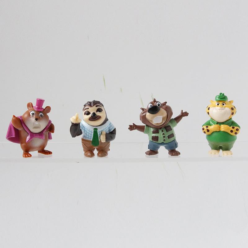 12Pcs Zootopia Cartoon Anime Figure Nick Fox Judy Zootropolis Utopia Action Figure Toys Kids Room Ornaments Cake Topper