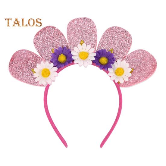 Summer Hawaiian Luau Headbands Palm Tree Flamingo Felt Beach Party Hair Accessory for Tropical Theme Party Supplies