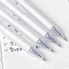 5 Stück Ergonomischer Griff Gel-Tinte Stift für Tägliches Schreiben Schule Bürobedarf Einziehbarer Gel-Stift 0,5 MM Schwarze Tinte Schnelltrocknend
