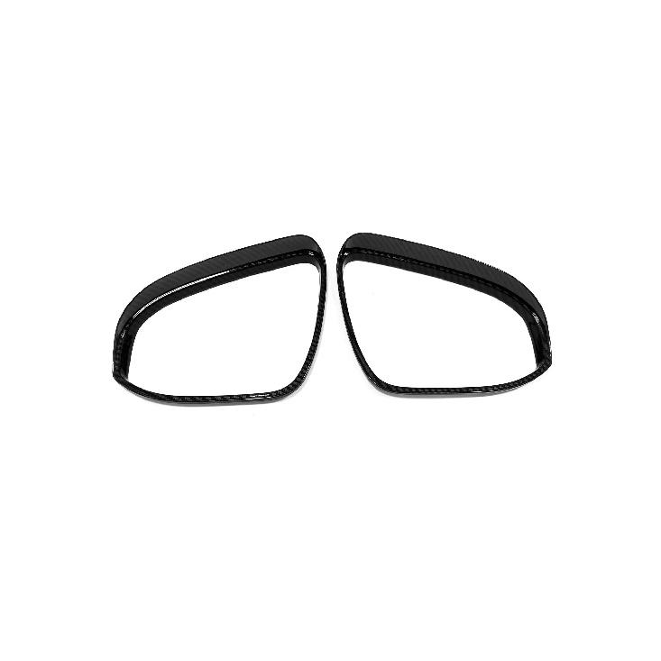 For Toyota Corolla Altis 2014 2015 2016 2017 ABS Carbon Fiber Rearview Mirror Cover Eyebrow Frame Trims Sticker Car Accessories