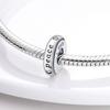 Silicone Spacer Beads Silver Plated Silicone Spacer Stopper Charm Fit MULA Bracelet DIY Jewelry