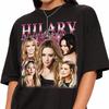 Hilary Duff T-shirt, Lizzie McGuire T-shirt, Vintage Hilary Duff T-shirt, Retro 2000-tal Popstjärna Grafiskt T-shirt, Y2K Nostalgi Musikfans Present