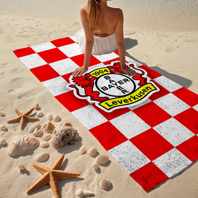 Ultra-Soft Beach Towel with Bayer Leverkusen Theme,Ideal for Pool - Camping, Diving - Perfect Travel Essential, Vibrant Beach Towel.